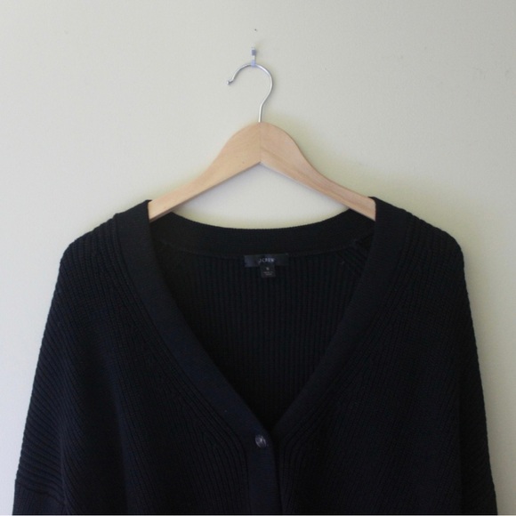 J. Crew V-Neck Cotton Cashmere Cardigan - Picture 6 of 14